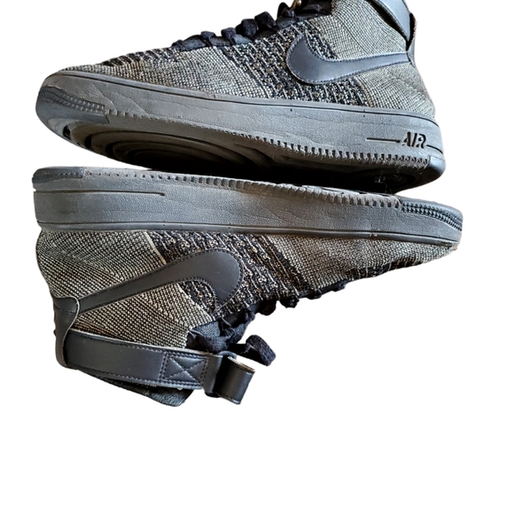 Nike Air Force 1 Ultra FlyKnit Mid Sz9US 42.5 EUR Cm 27 Oreo - Picture 10 of 11